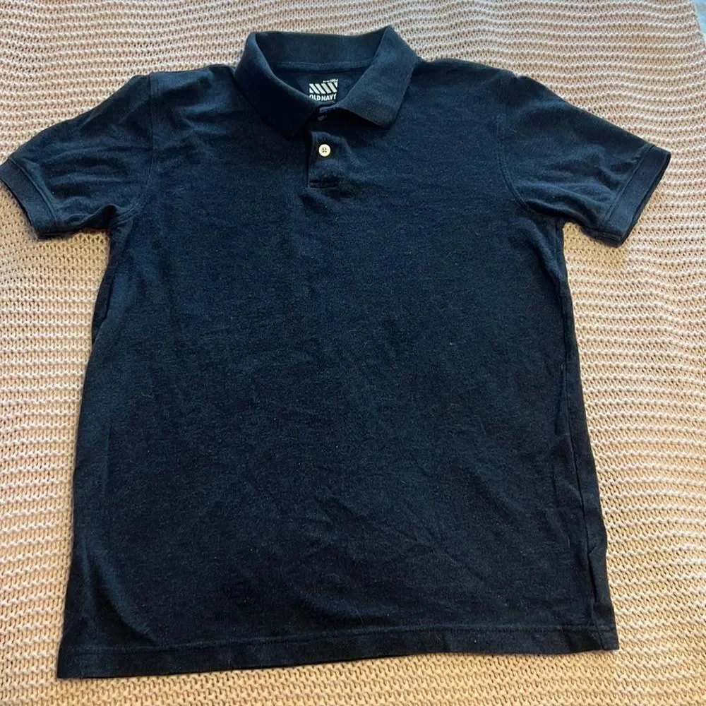 OLD Navy Charcoal Gray polo. Boys XL